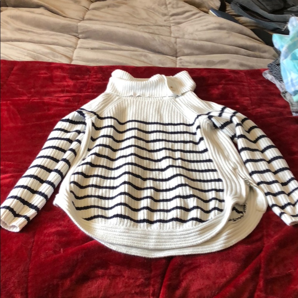 White and Blue Sweater